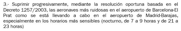 Proposta d'ERC al Congr&eacute;s dels Diputats per reduir progressivament els avions m&eacute;s sorollosos de l'aeroport del Prat